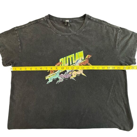 PAIGE Ryo Outlaw Black Graphic Tee Size Large - Picture 7 of 13